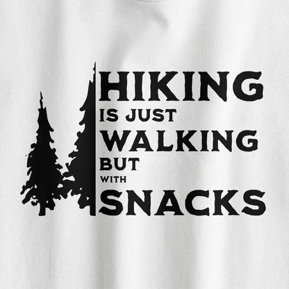 Hiking Is Just Walking Sliced T-shirt