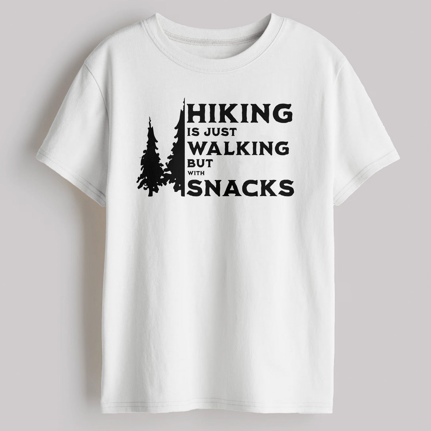 Hiking Is Just Walking Sliced T-shirt