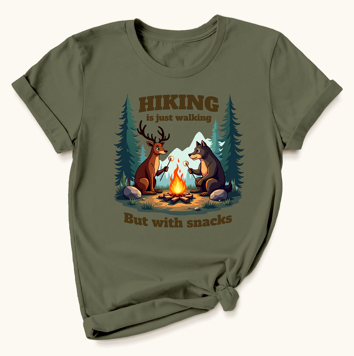 Hiking Is Just Walking, But With Snacks T-Shirt