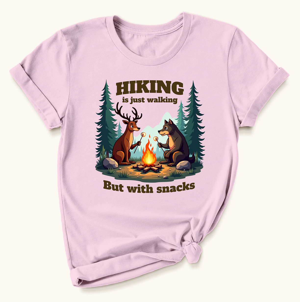 Hiking Is Just Walking, But With Snacks T-Shirt