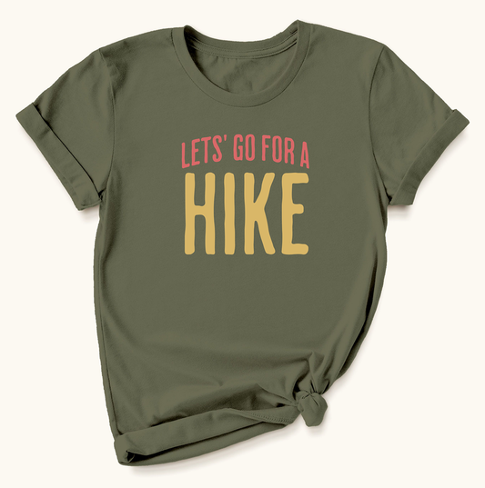 Let's Go For a Hike Colorful T-shirt