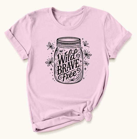 Wild, Brave, Free Jar T-Shirt