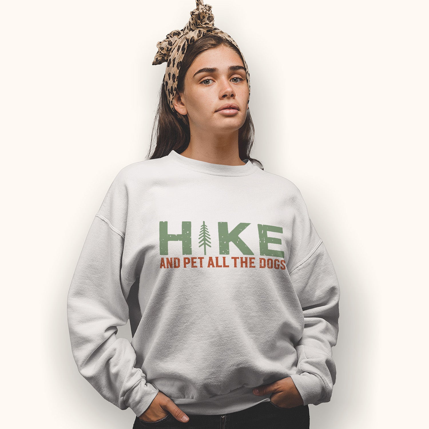 Hike And Pet All The Dogs Sweatshirt